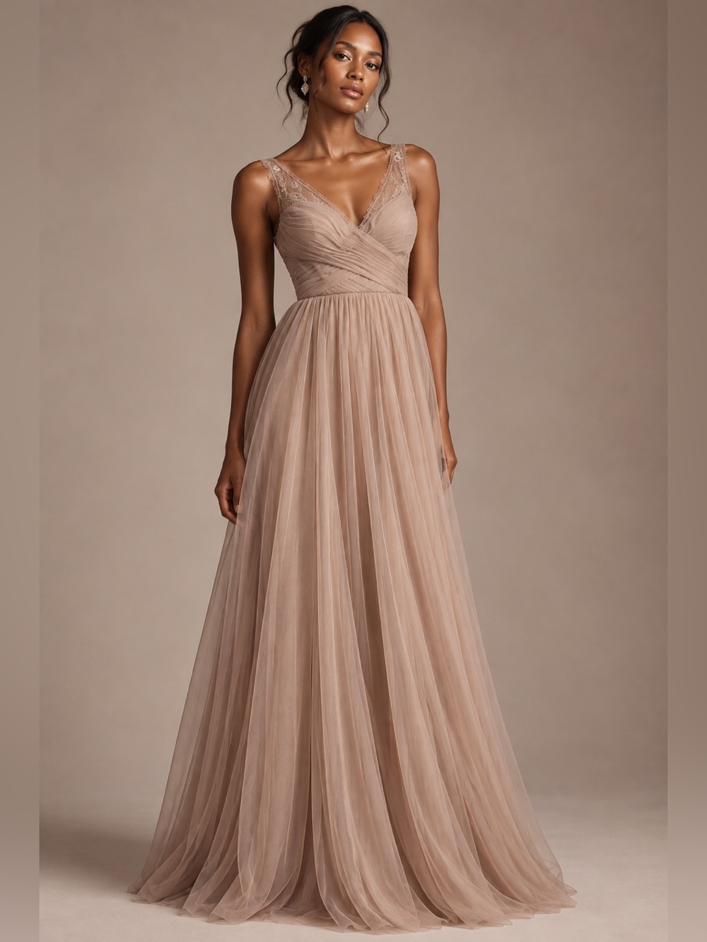 bhldn anthropologie bridesmaid dresses | | Bhldn Hitherto Blush Tulle Lace Maxi Dress Size 4 Stacees Prom Dress A-line